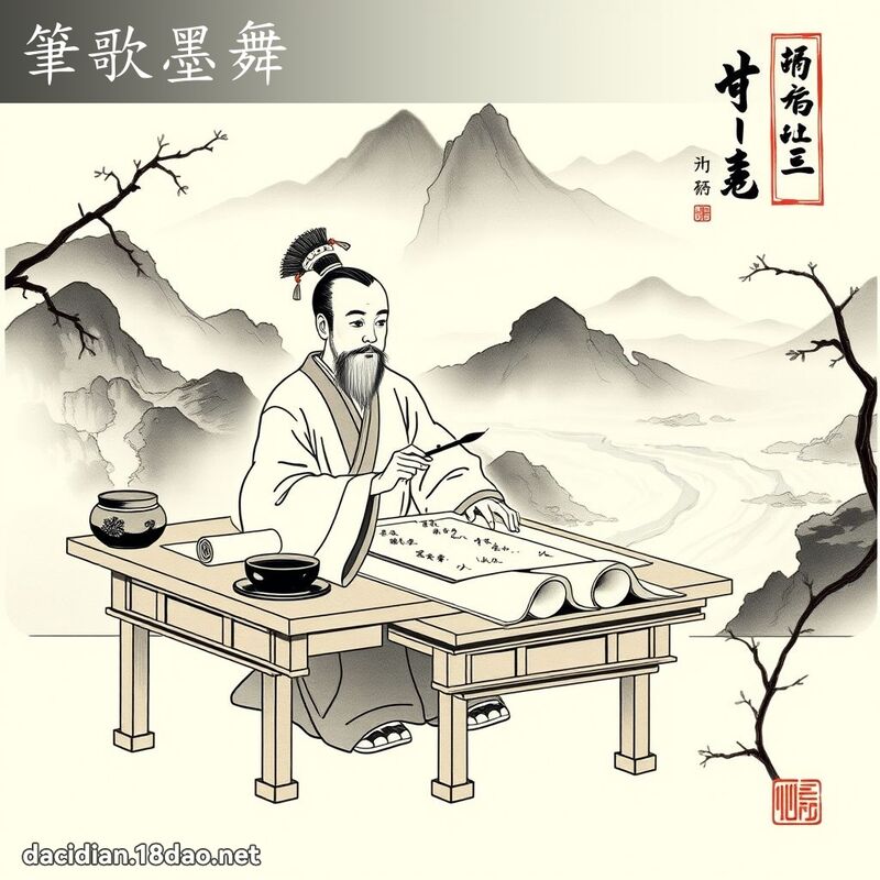 筆歌墨舞 配图