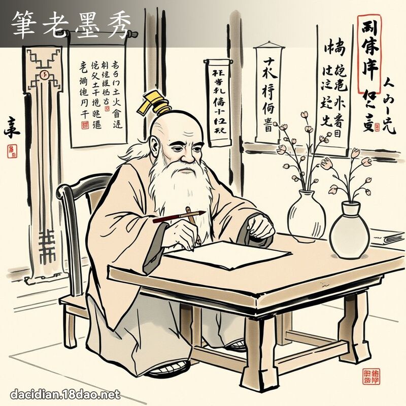筆老墨秀 配图