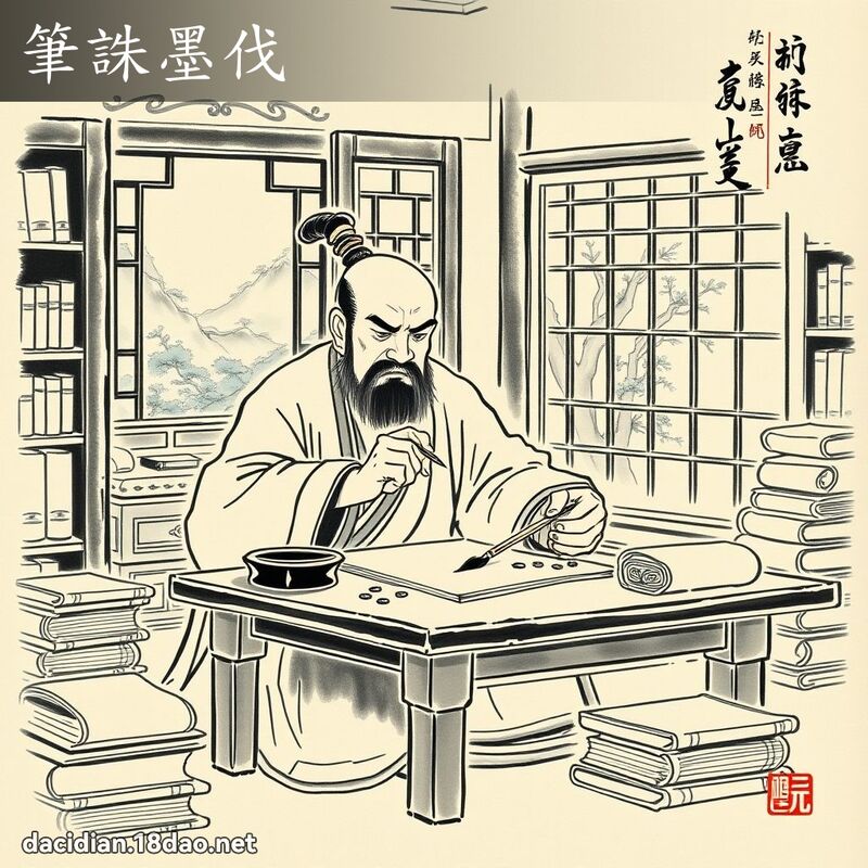 筆誅墨伐 配图