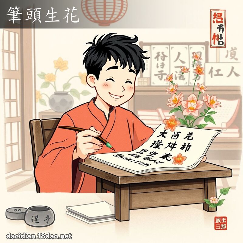 筆頭生花 配图