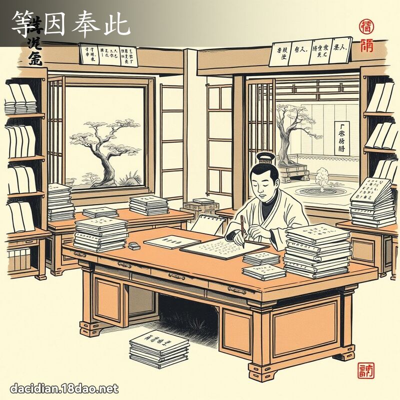 等因奉此 配图