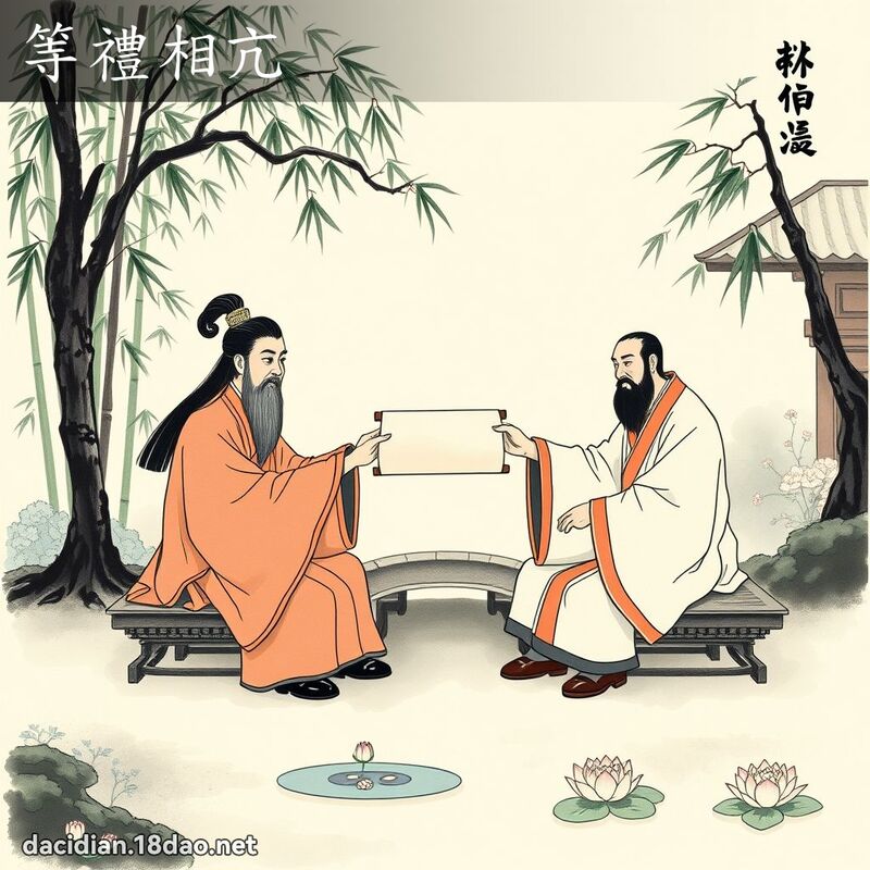 等禮相亢 配图