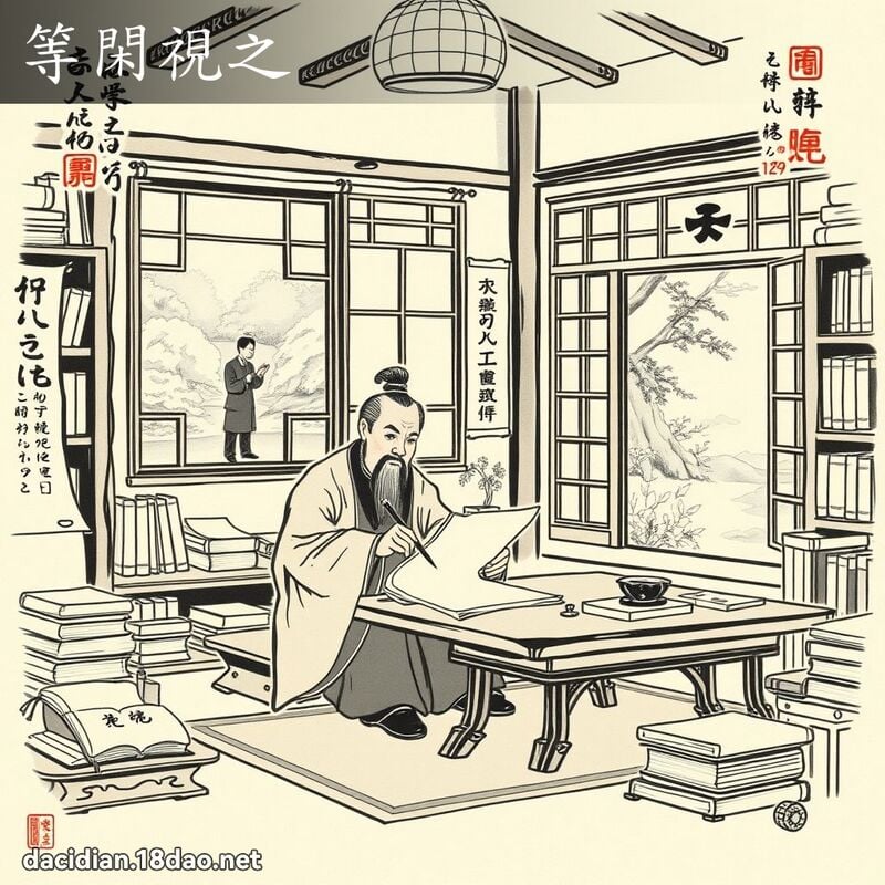 等閑視之 配图