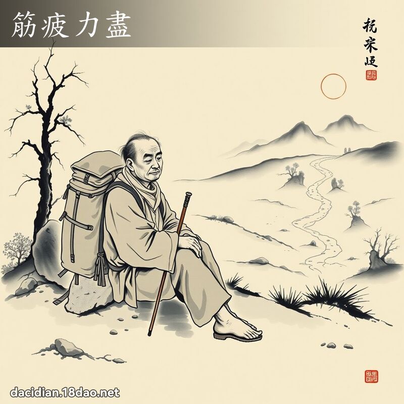 筋疲力盡 配图