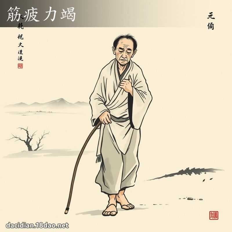 筋疲力竭 配图