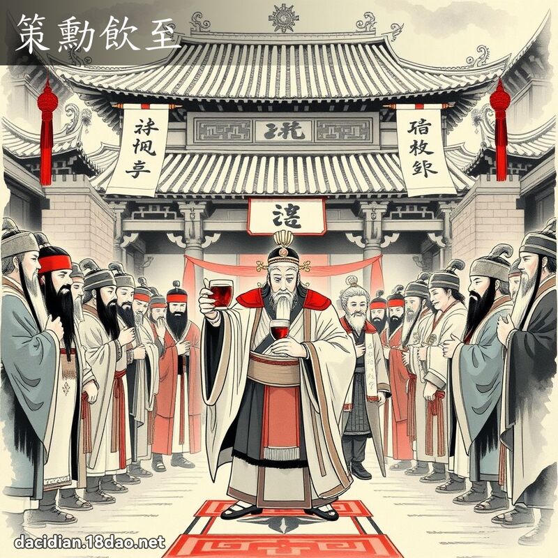 策勳飲至 配图