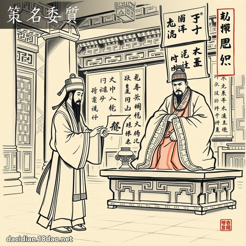 策名委質 配图