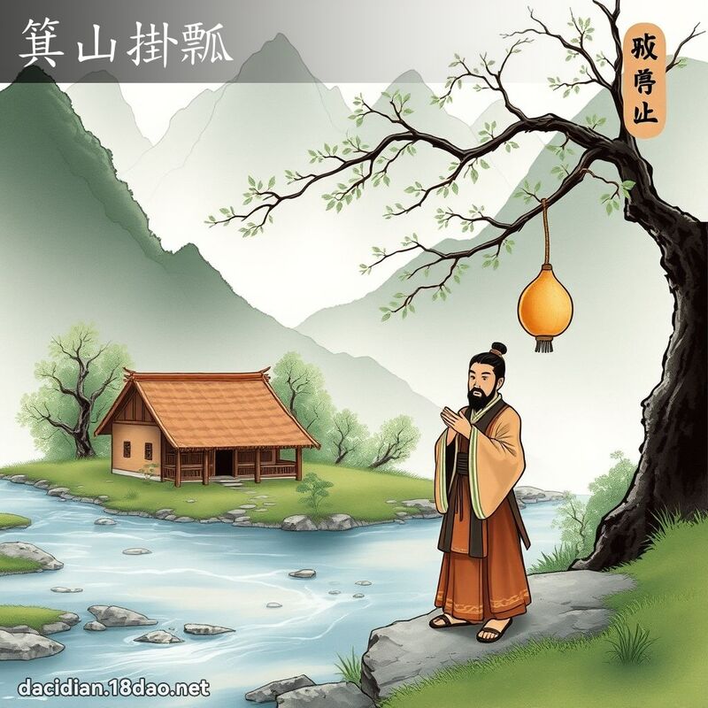 箕山掛瓢 配图