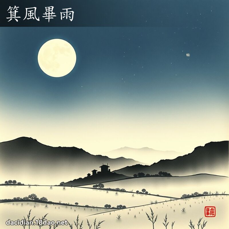 箕風畢雨 配图