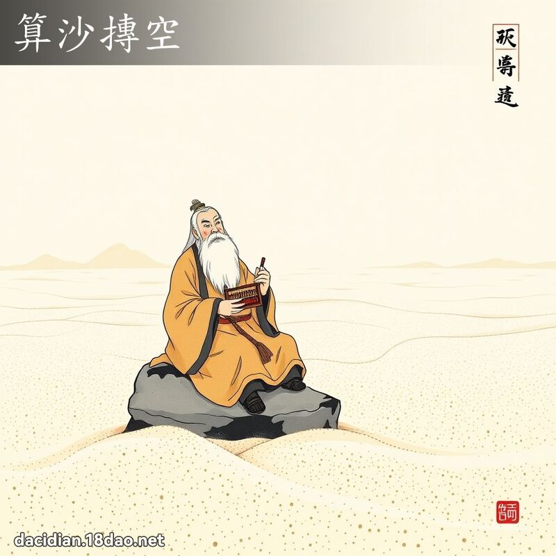 算沙摶空 配图