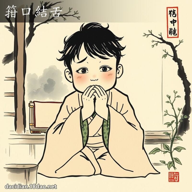 箝口結舌 配图