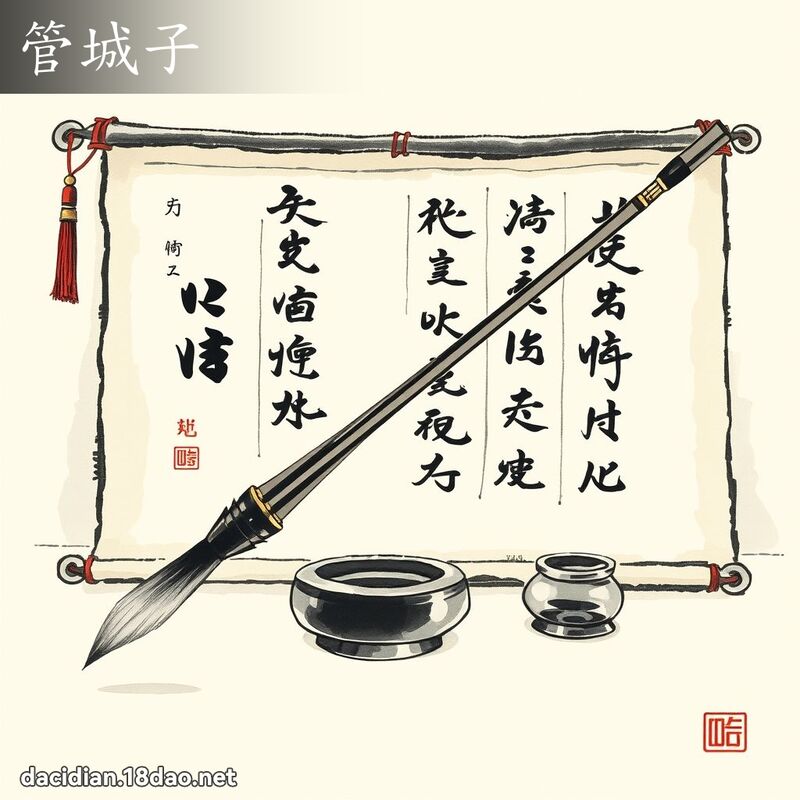 管城子 配图