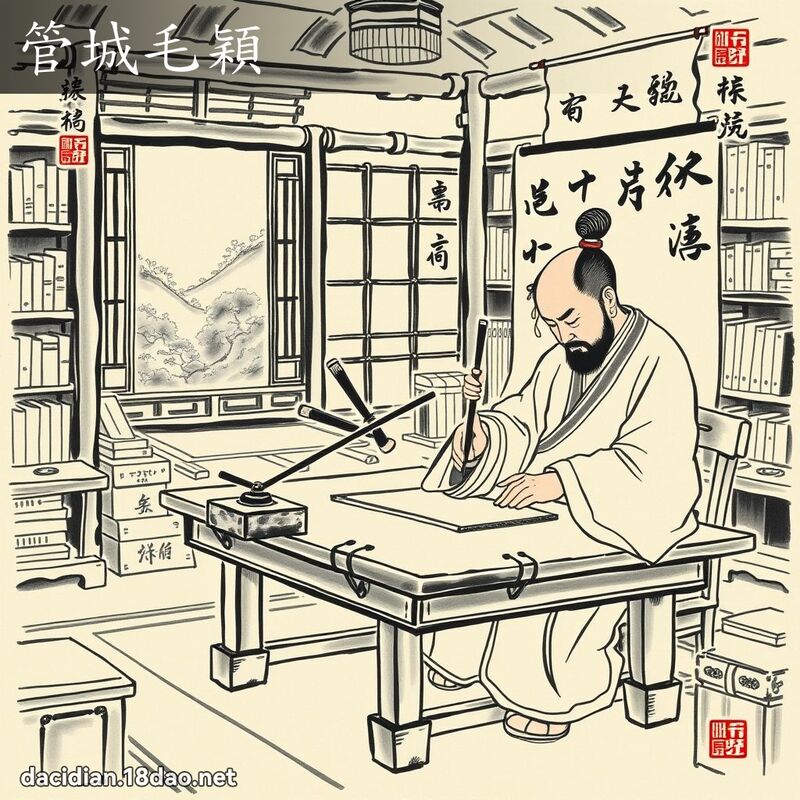 管城毛穎 配图