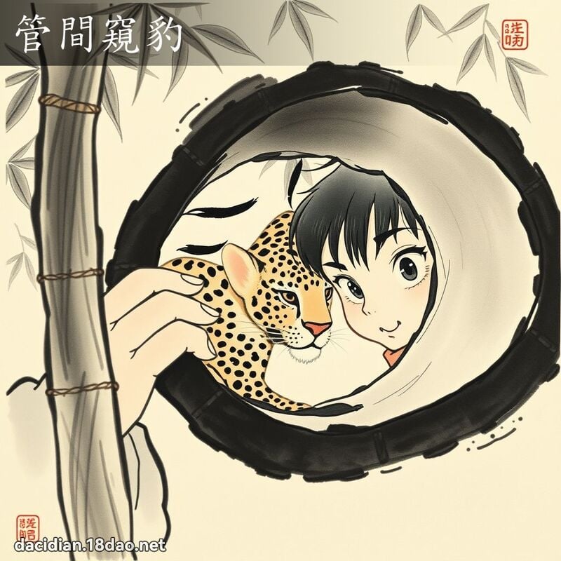 管間窺豹 配图