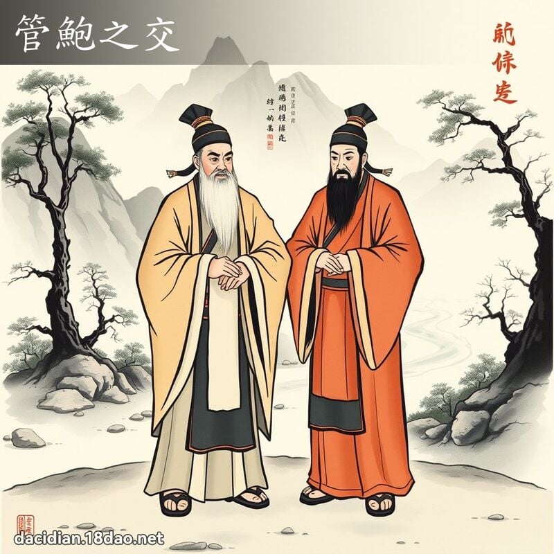 管鮑之交 配图