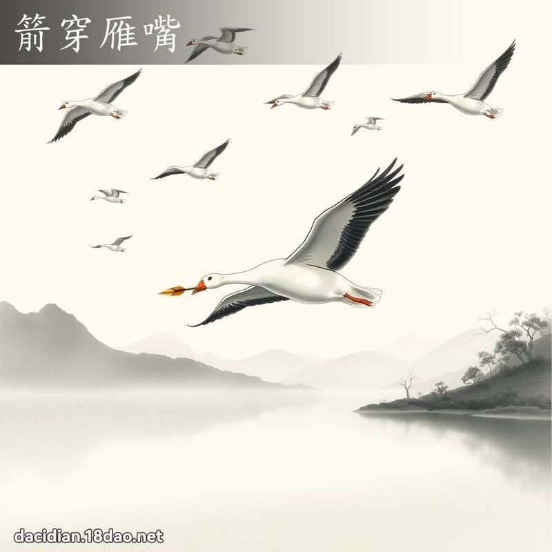 箭穿雁嘴 配图