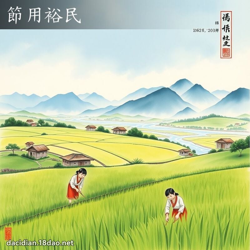 節用裕民 配图