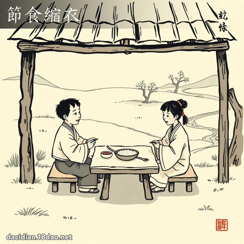 節食縮衣 配图