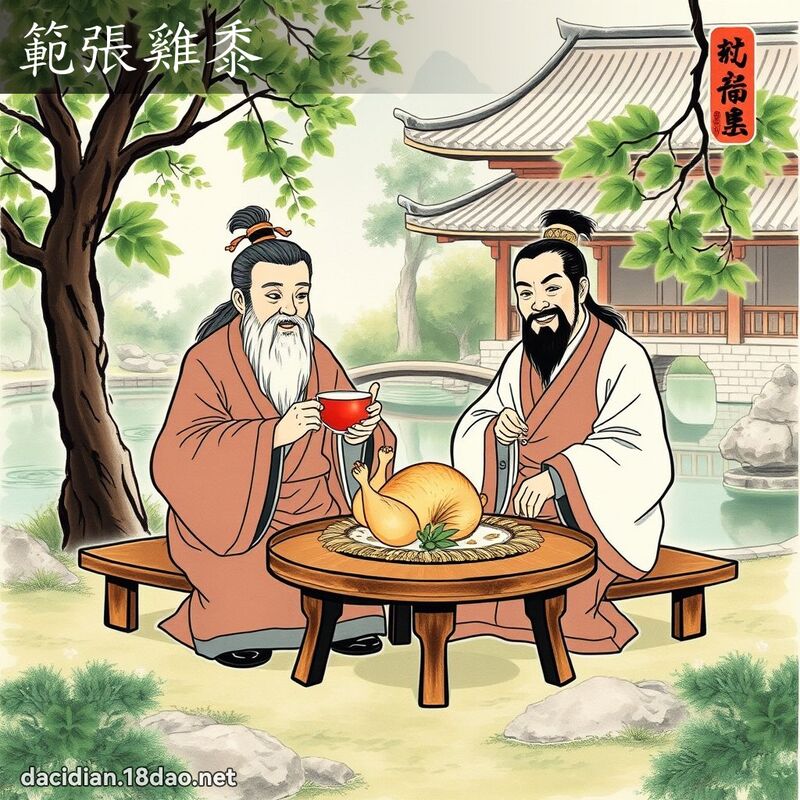 範張雞黍 配图