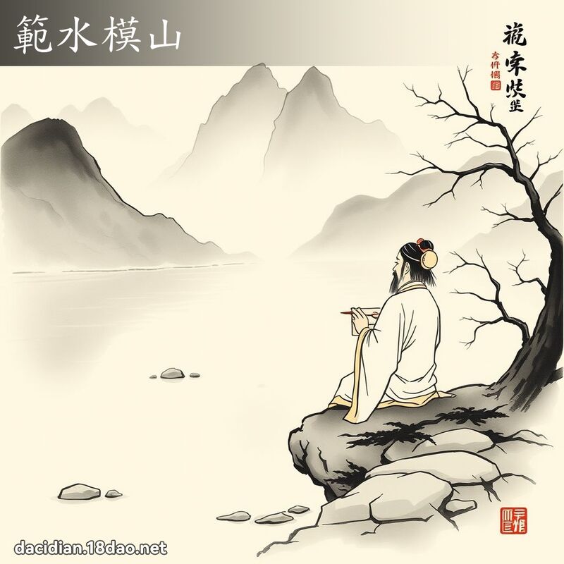 範水模山 配图