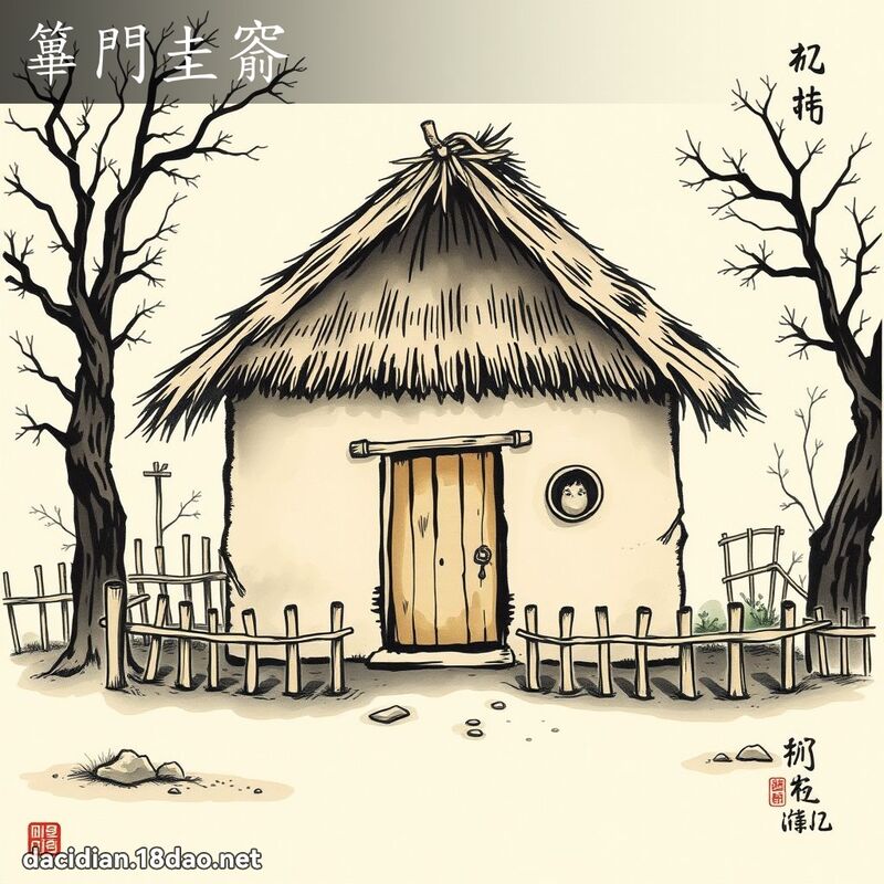 篳門圭窬 配图
