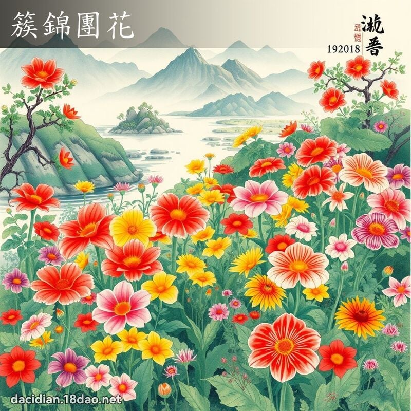 簇錦團花 配图