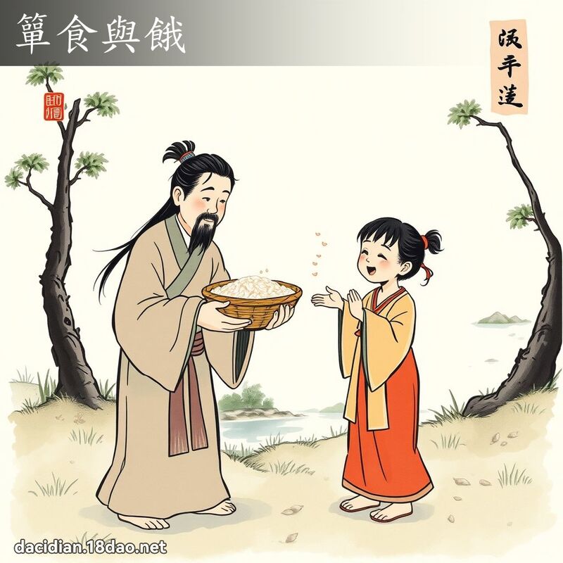 簞食與餓 配图