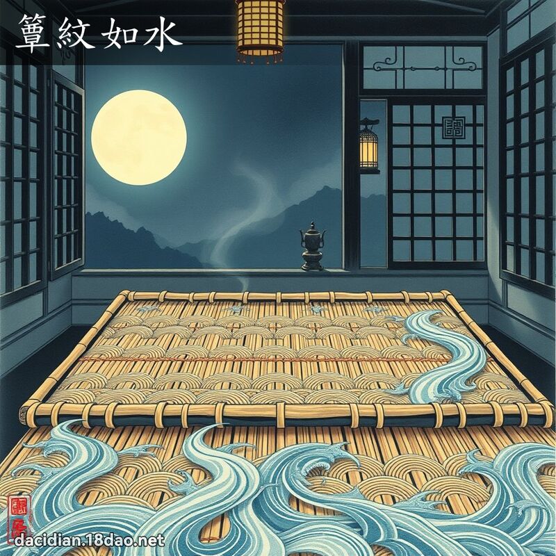 簟紋如水 配图
