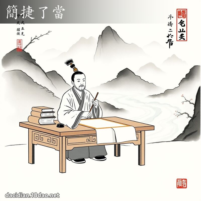 简捷了当 配图