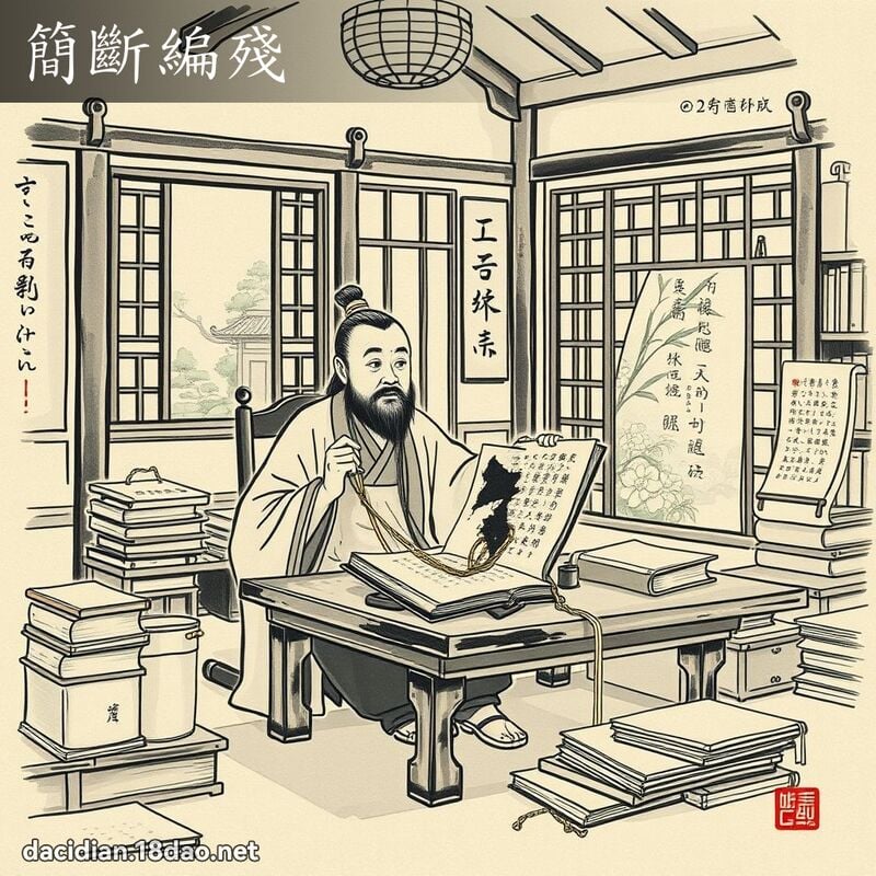 简断编残 配图