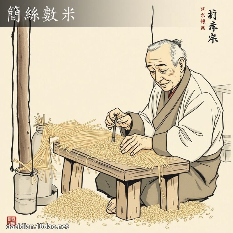 簡絲數米 - 中華成語配圖