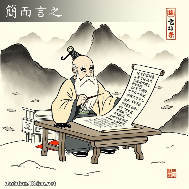 简而言之 配图