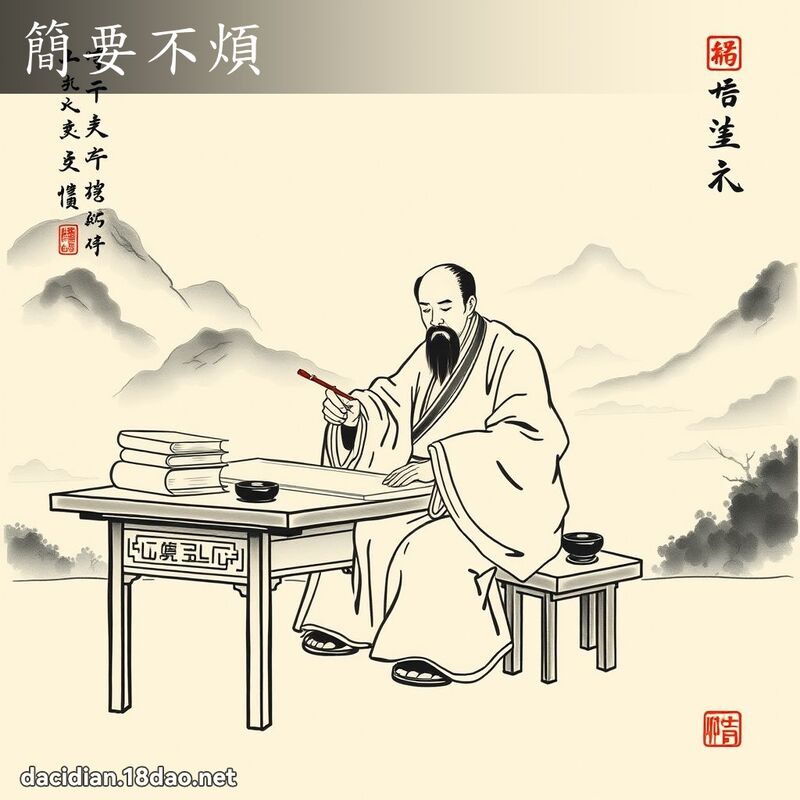 简要不烦 配图