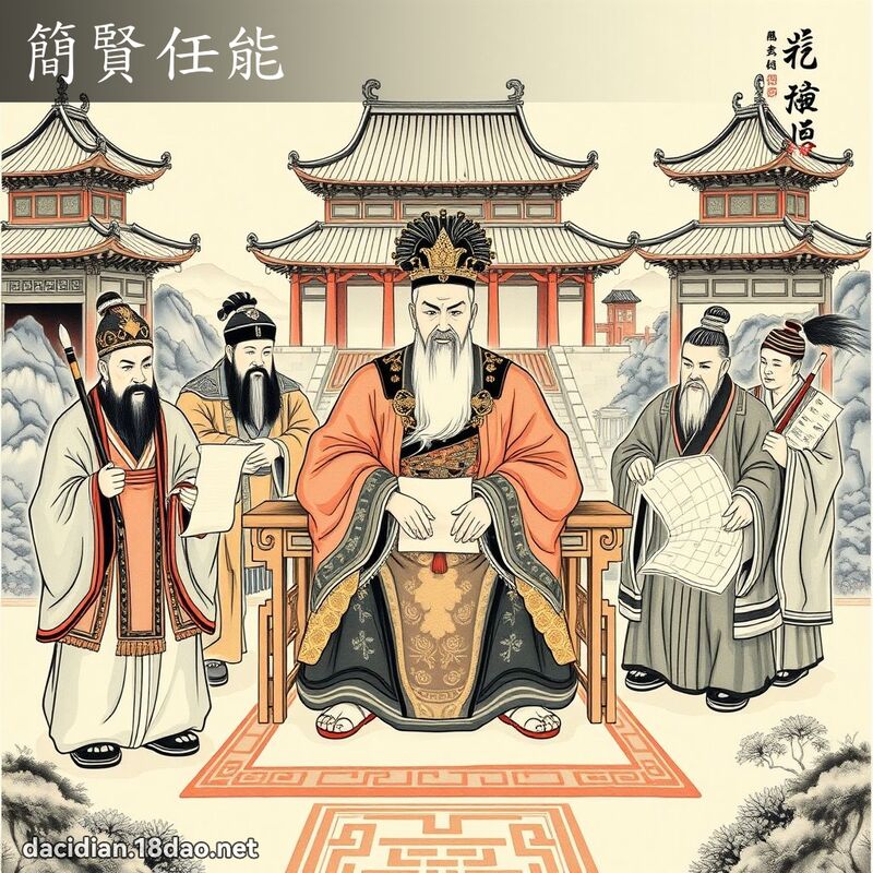 简贤任能 配图