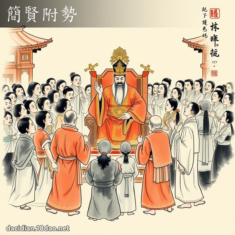 简贤附势 配图