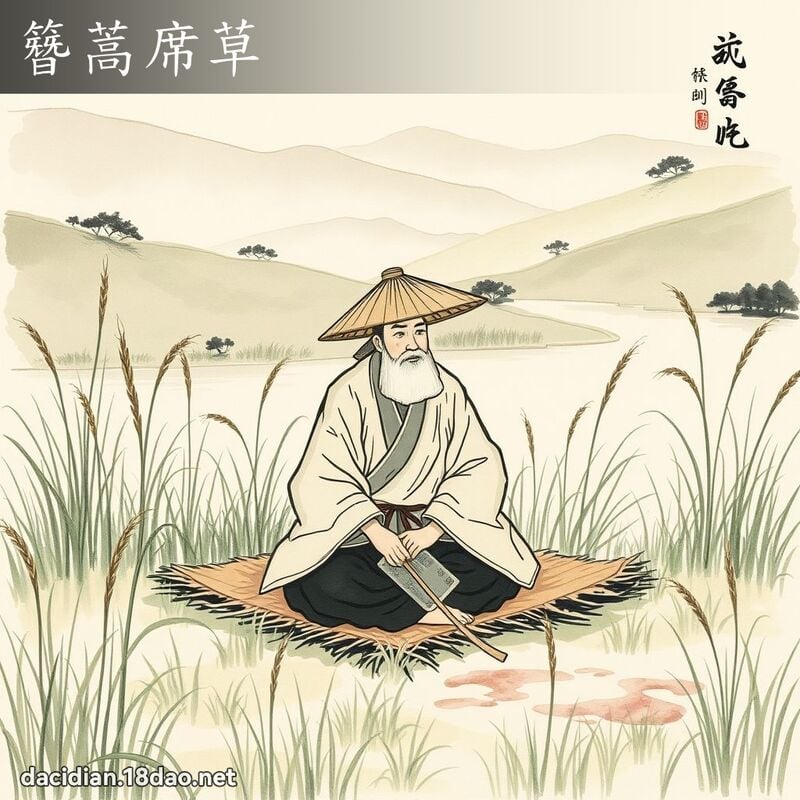簪蒿席草 配图