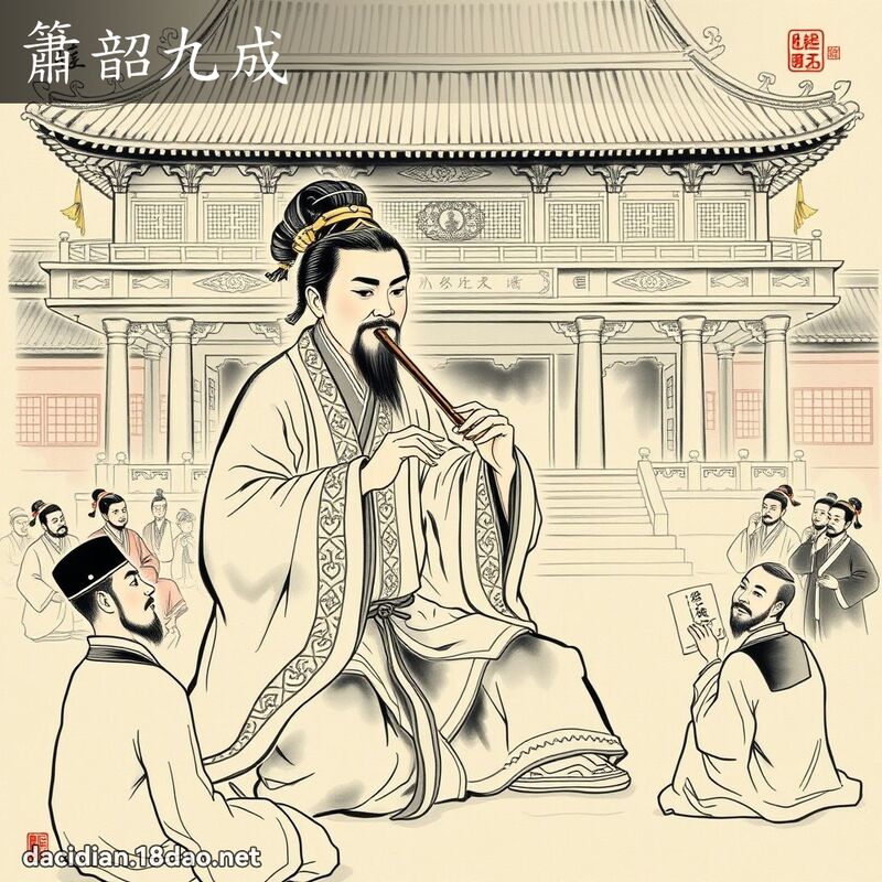 簫韶九成 - 中華成語配圖