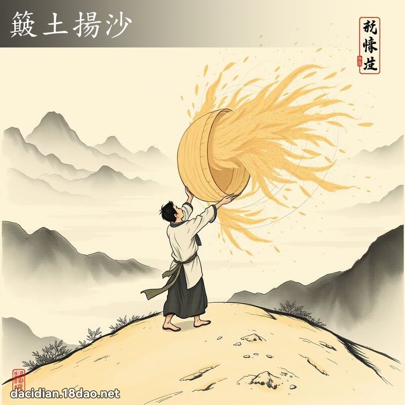 簸土扬沙 配图