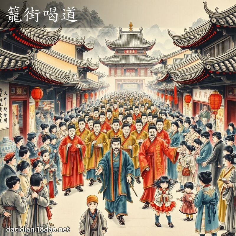 笼街喝道 配图