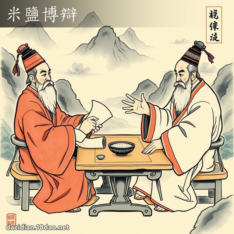 米盐博辩 配图