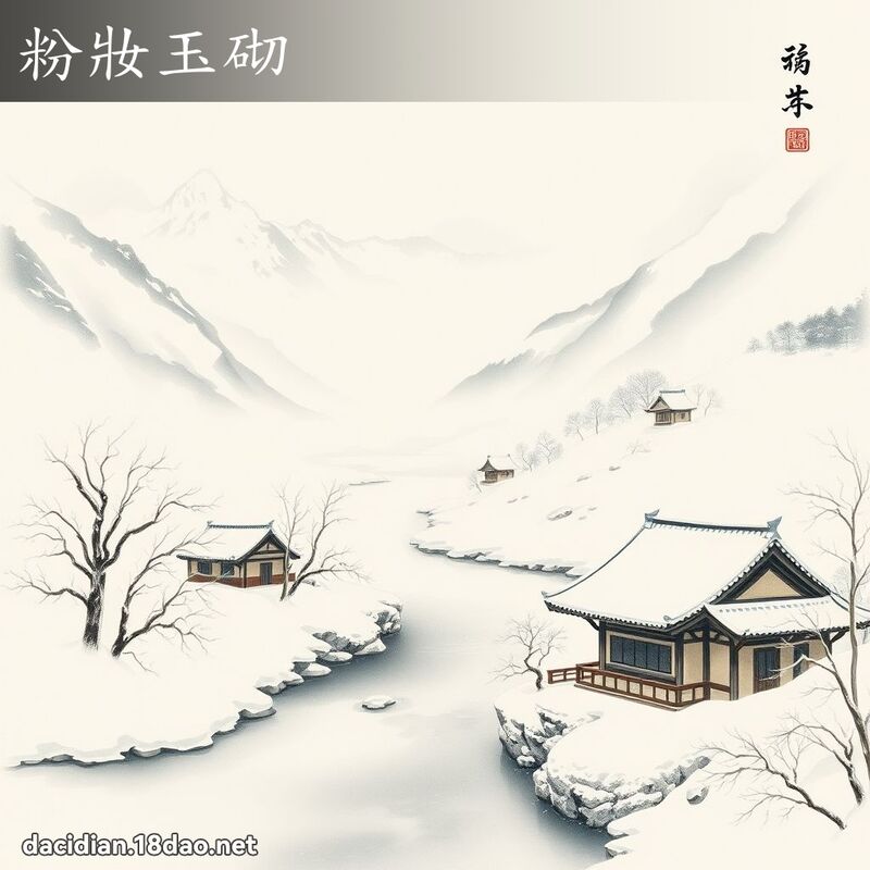 粉妆玉砌 配图