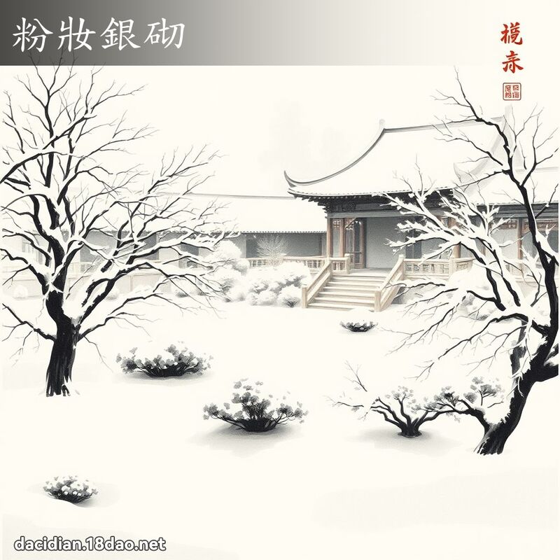 粉妆银砌 配图
