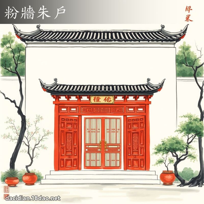 粉墙朱户 配图