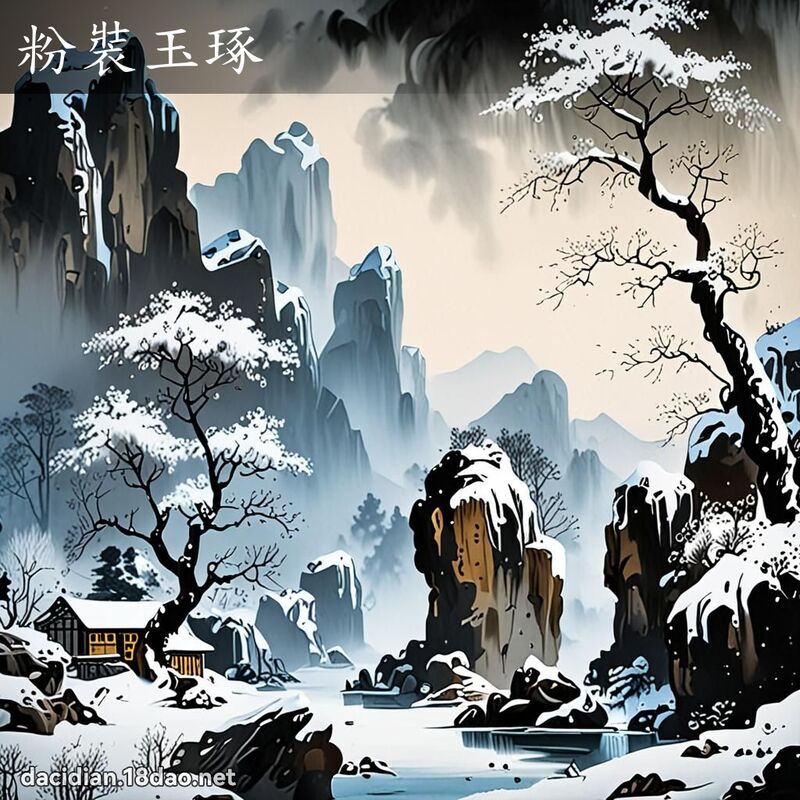 粉装玉琢 配图