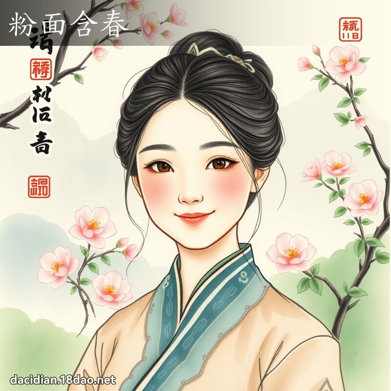 粉面含春 配图