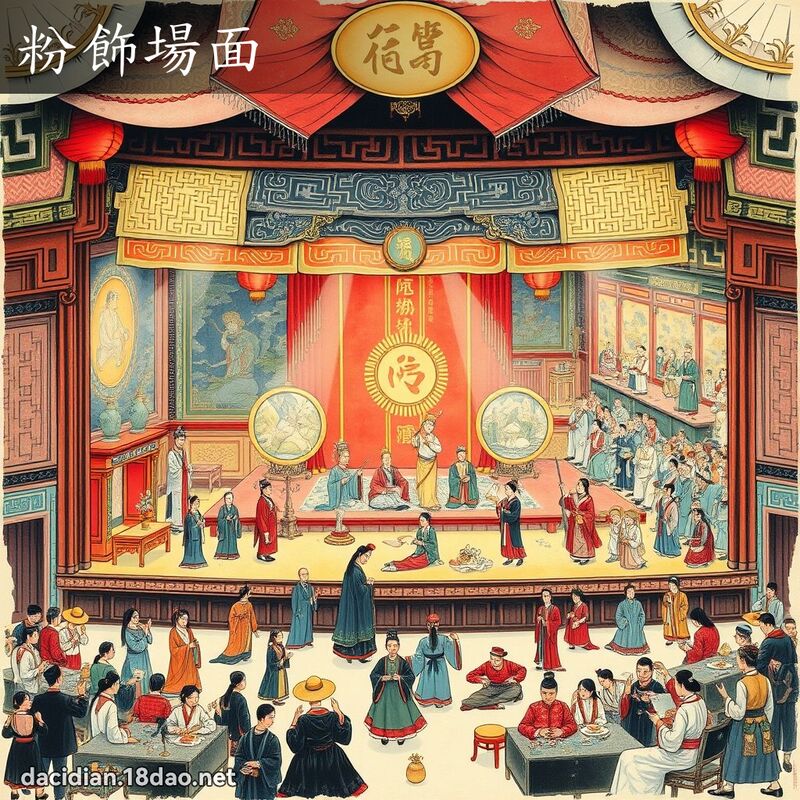 粉饰场面 配图
