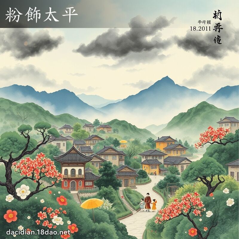 粉饰太平 配图