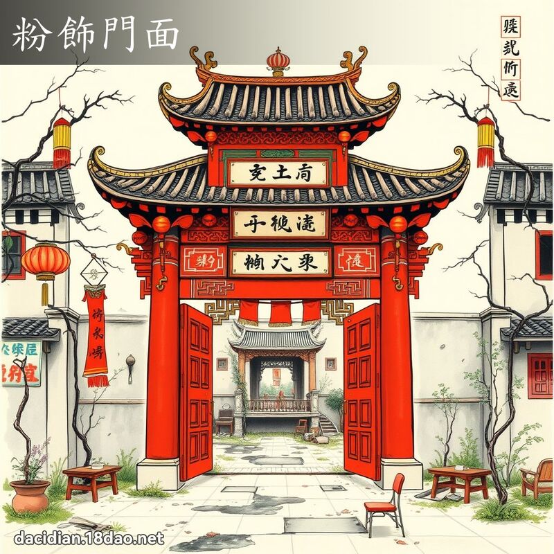 粉饰门面 配图