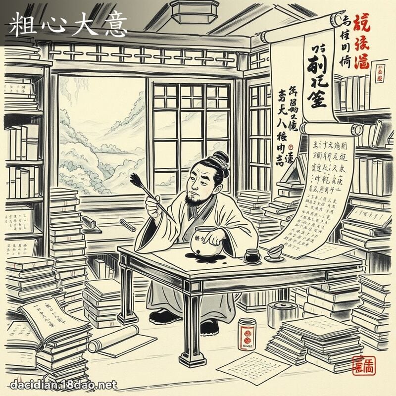 粗心大意 配图