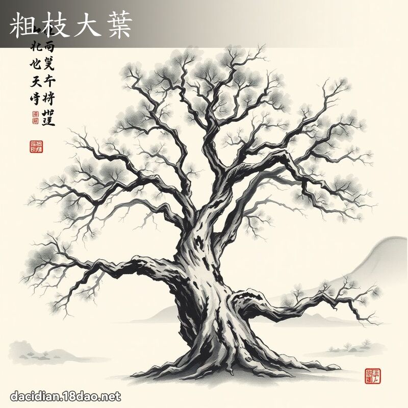 粗枝大叶 配图